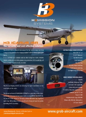 Grob Offers ISR Solutions as H3 Aerospace