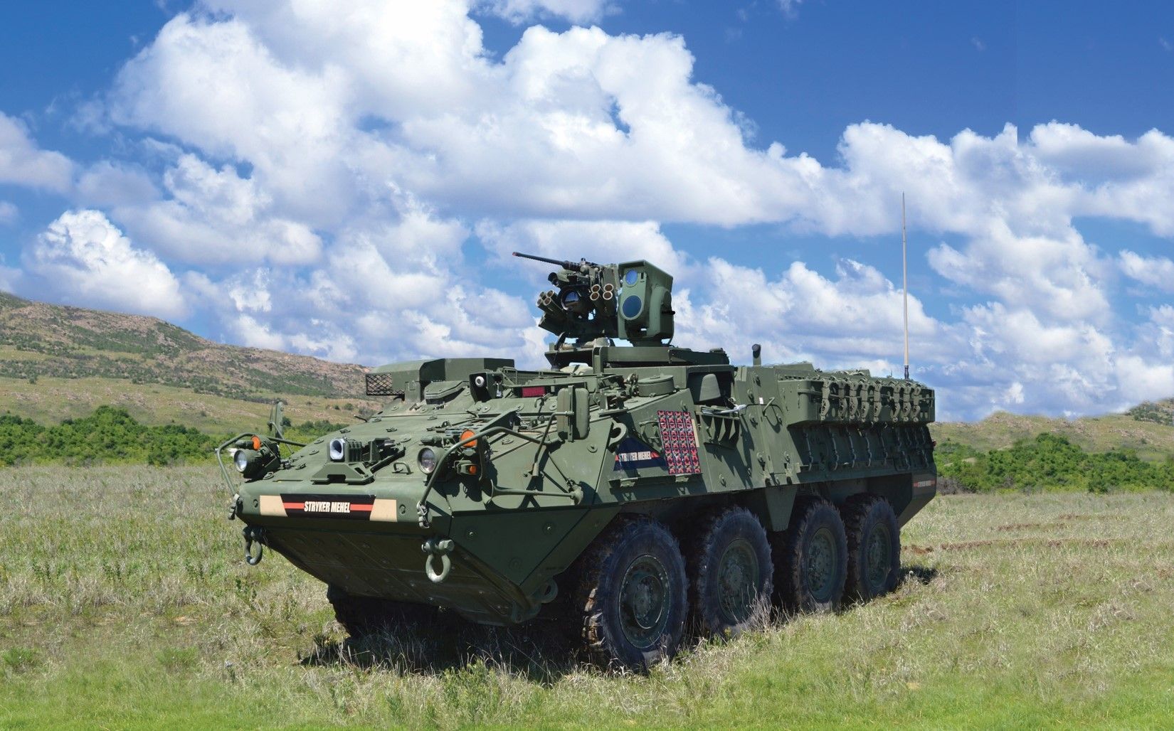BOEING COMPACT LASER WEAPON SYSTEM ON STRYKER