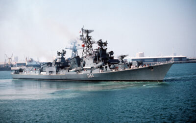 Explosion on Indian Navy Destroyer