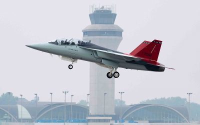Inaugural Flight for First USAF Red Hawk