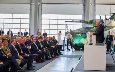 Rheinmetall opens Lynx infantry fighting vehicle factory in Zalaegerszeg, Hungary