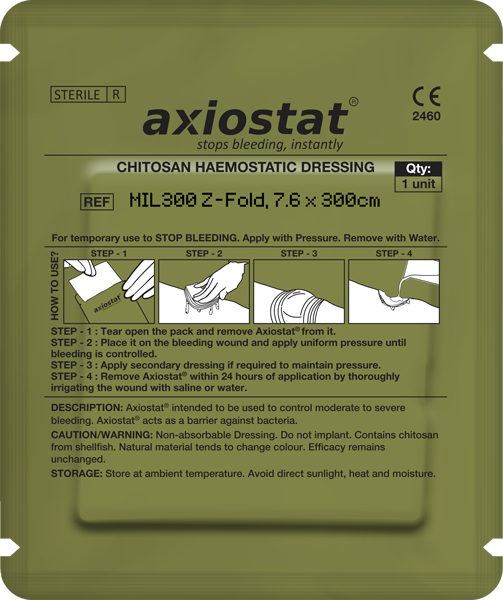 Axio Biosolutions to present its advanced hemostatic dressing at Milipol 2023