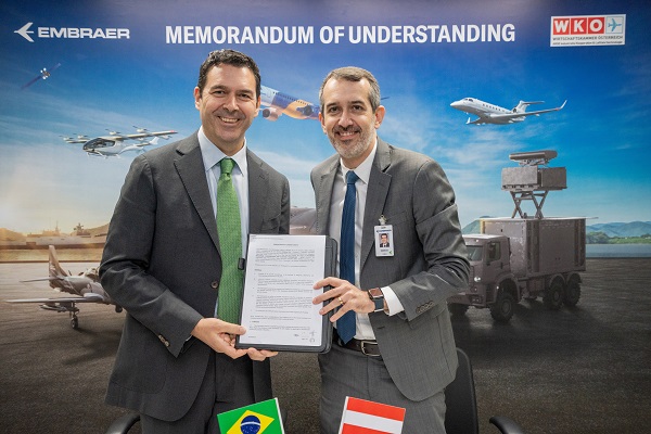 Embraer signs MoU with AICAT to improve cooperation with the Austrian aerospace industry