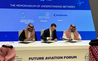 NIDC, AHQ Group and Embraer to cooperate in the development of aerospace ecosystem in the Kingdom of Saudi Arabia